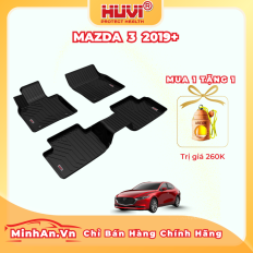 Thảm lót sàn ô tô Mazda-3 3D 2021-2023 nhựa TPE cao cấp