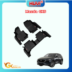 Thảm Lót Sàn Ô Tô Mazda CX-5 2018-2023 Tràn Viền Bậc Cửa Huvi