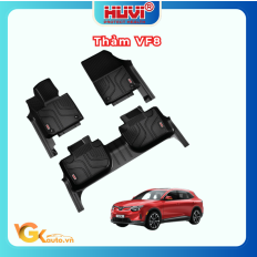 Thảm lót sàn ô tô Vinfast VF8 Eco tràn viền bậc cửa Huvi