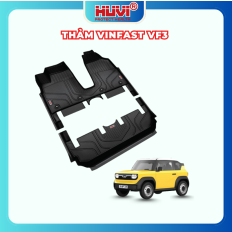 Thảm lót sàn ô tô Vinfast VF3 2024 tràn viền bậc cửa Huvi