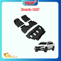 Thảm lót sàn ô tô Honda BR-V 2023 3D nhựa TPE cao cấp – Hút định hình