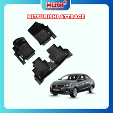 Thảm lót sàn ô tô Mitsubishi Attrage 2020-2023 tràn viền bậc cửa Huvi
